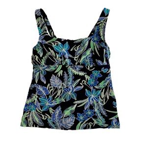 Lands End Square Neck Tankini Top